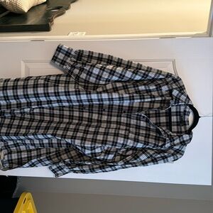 ASOS button plaid dress